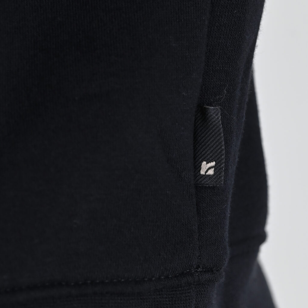 262RTOP-1100 HOODIE WITH HIGH DENSITY PRINT (BRUSHED FLEECE) BLACK