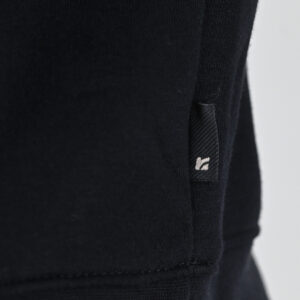 262RTOP-1100 HOODIE WITH HIGH DENSITY PRINT (BRUSHED FLEECE) BLACK - Image 6