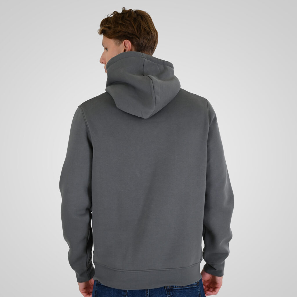 262RTOP-1100 HOODIE WITH HIGH DENSITY PRINT (BRUSHED FLEECE) CLOUDY GREY