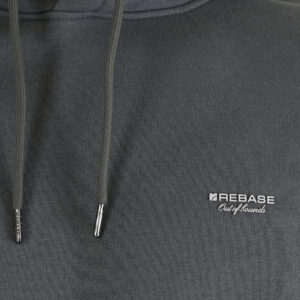 262RTOP-1100 HOODIE WITH HIGH DENSITY PRINT (BRUSHED FLEECE) CLOUDY GREY - Image 5