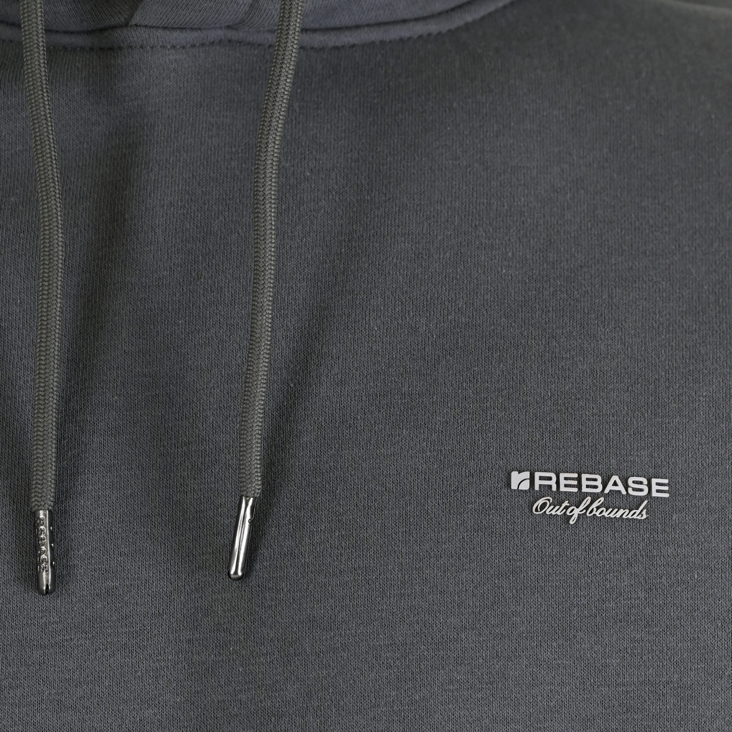 262RTOP-1100 HOODIE WITH HIGH DENSITY PRINT (BRUSHED FLEECE) CLOUDY GREY - Image 5