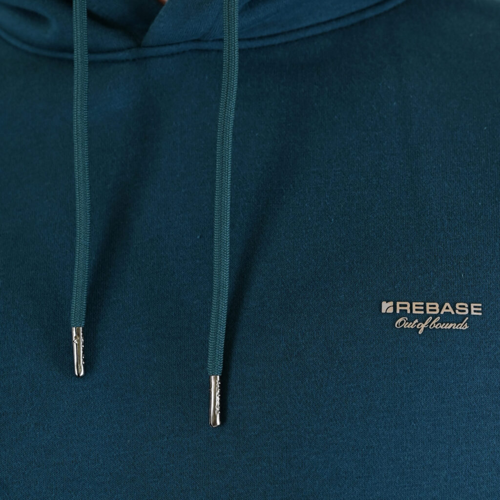 262RTOP-1100 HOODIE WITH HIGH DENSITY PRINT (BRUSHED FLEECE) TEAL