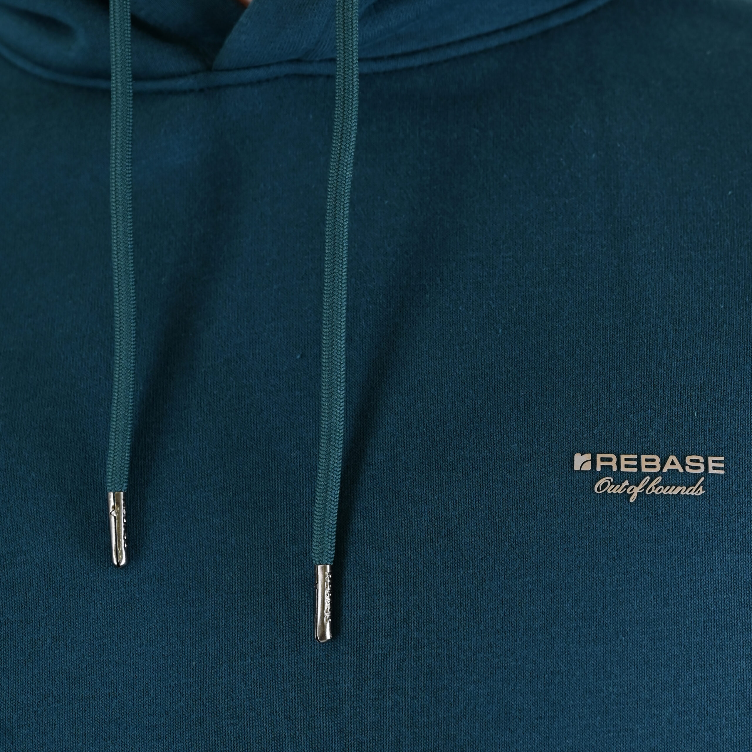 262RTOP-1100 HOODIE WITH HIGH DENSITY PRINT (BRUSHED FLEECE) TEAL - Image 5