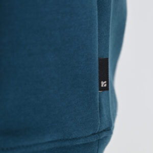 262RTOP-1100 HOODIE WITH HIGH DENSITY PRINT (BRUSHED FLEECE) TEAL - Image 6