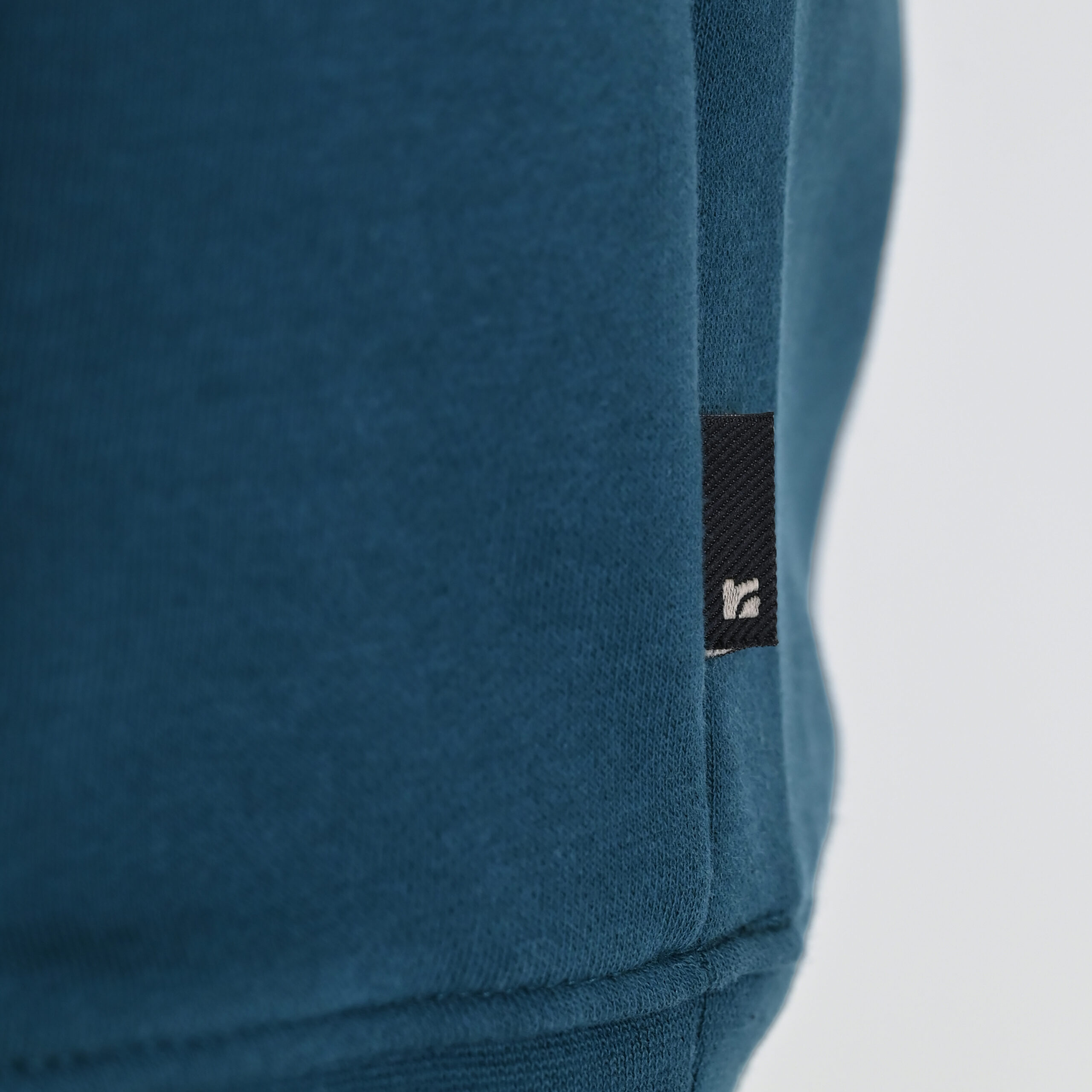 262RTOP-1100 HOODIE WITH HIGH DENSITY PRINT (BRUSHED FLEECE) TEAL - Image 6