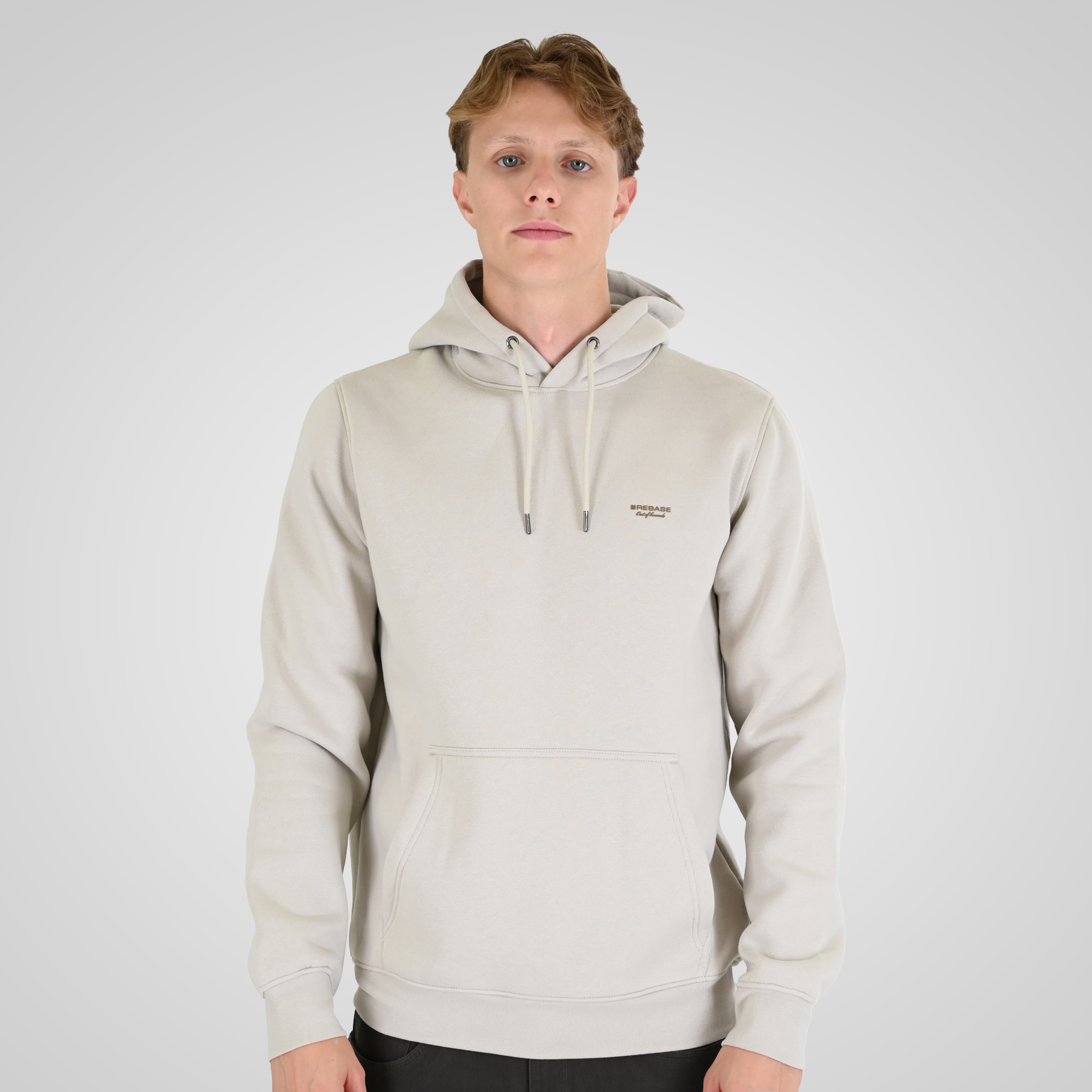 262RTOP-1100 HOODIE WITH HIGH DENSITY PRINT (BRUSHED FLEECE) ICE - Image 1