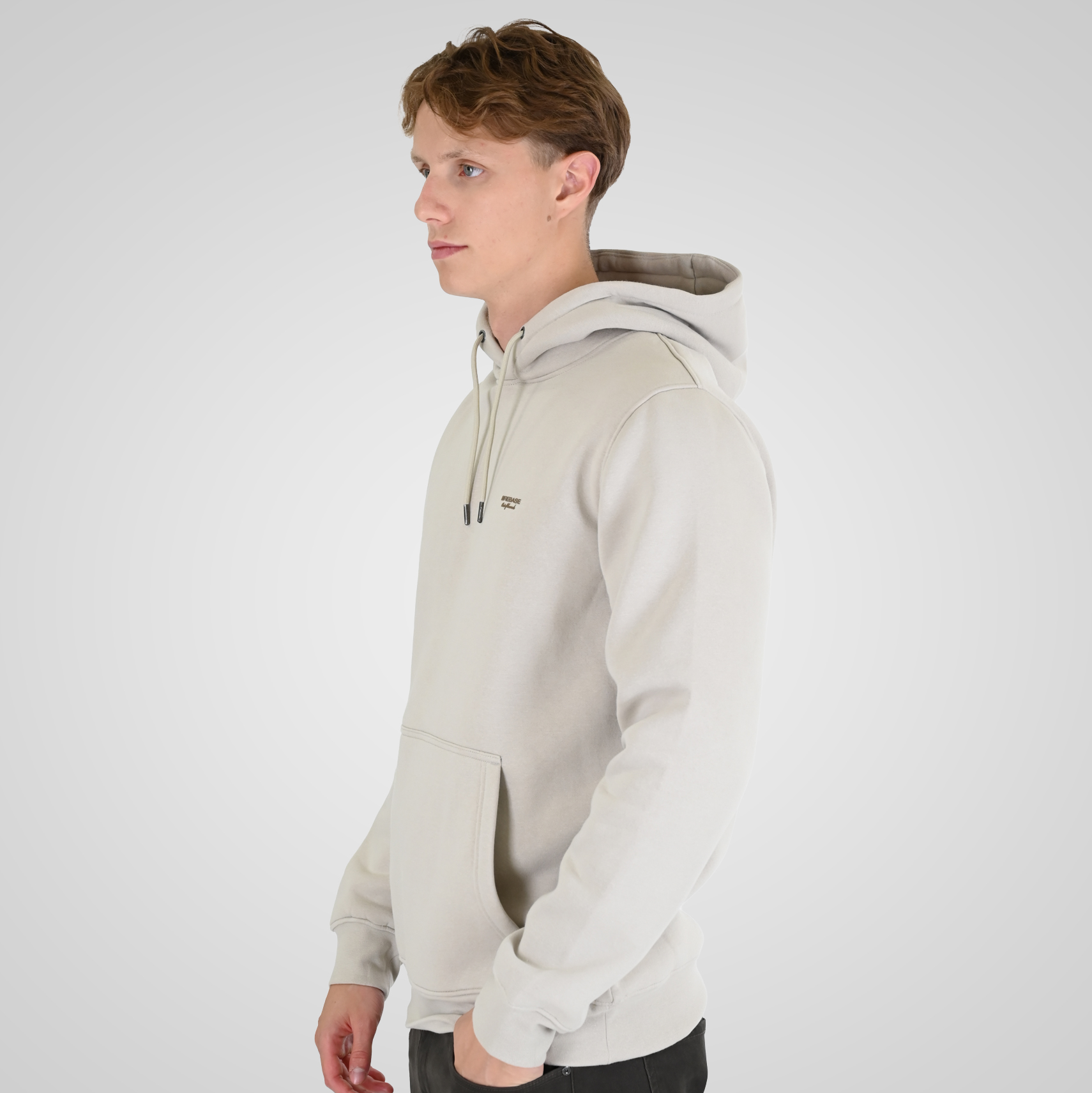 262RTOP-1100 HOODIE WITH HIGH DENSITY PRINT (BRUSHED FLEECE) ICE - Image 3