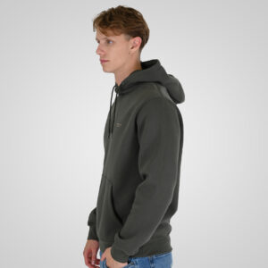 262RTOP-1100 HOODIE WITH HIGH DENSITY PRINT (BRUSHED FLEECE) KHAKI - Image 3