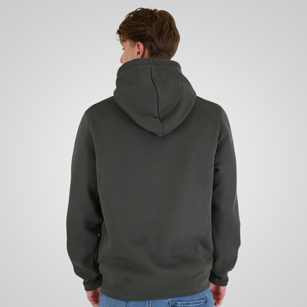 262RTOP-1100 HOODIE WITH HIGH DENSITY PRINT (BRUSHED FLEECE) KHAKI