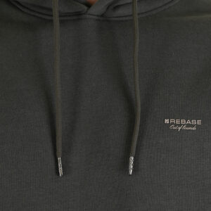 262RTOP-1100 HOODIE WITH HIGH DENSITY PRINT (BRUSHED FLEECE) KHAKI - Image 5