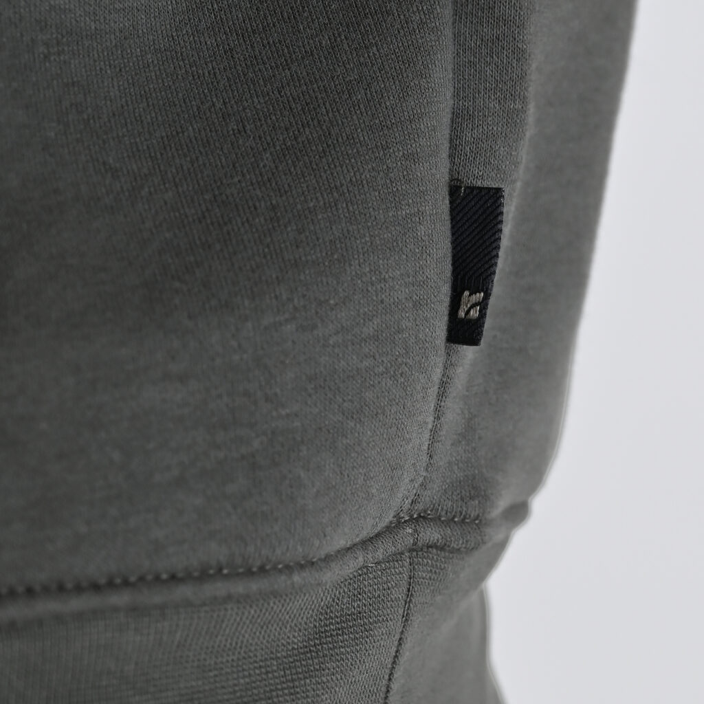 262RTOP-1100 HOODIE WITH HIGH DENSITY PRINT (BRUSHED FLEECE) KHAKI