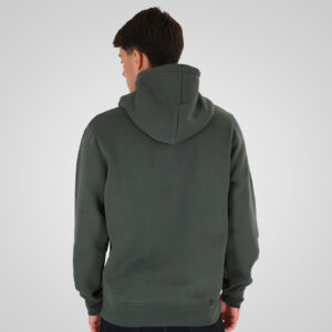 262RTOP-1100 HOODIE WITH HIGH DENSITY PRINT (BRUSHED FLEECE) MOSS GREEN - Image 4