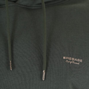 262RTOP-1100 HOODIE WITH HIGH DENSITY PRINT (BRUSHED FLEECE) MOSS GREEN - Image 5
