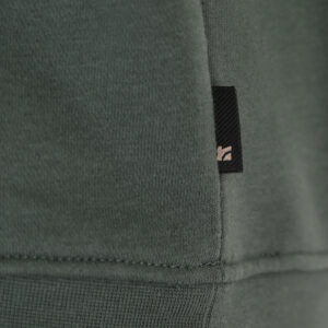 262RTOP-1100 HOODIE WITH HIGH DENSITY PRINT (BRUSHED FLEECE) MOSS GREEN - Image 6