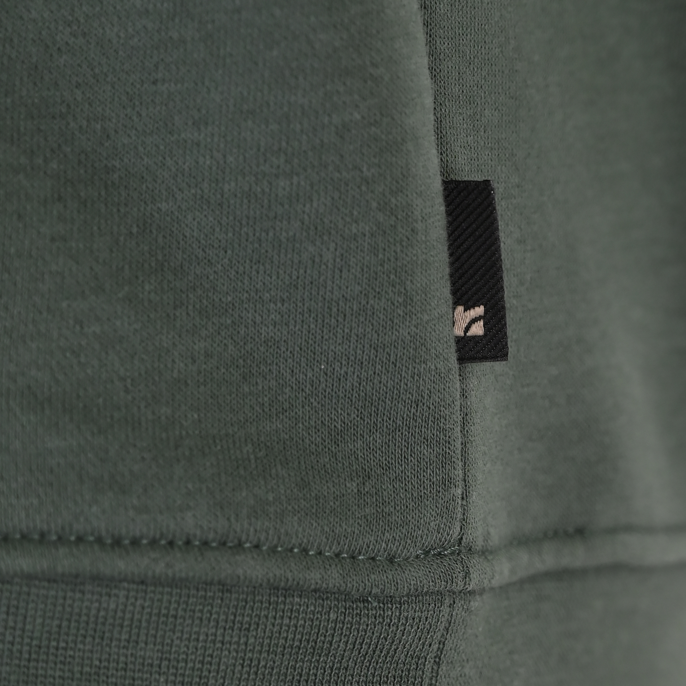 262RTOP-1100 HOODIE WITH HIGH DENSITY PRINT (BRUSHED FLEECE) MOSS GREEN - Image 6