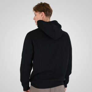 262RTOP-1101 HOODIE WITH PUFF PRINT (BRUSHED FLEECE) BLACK - Image 4