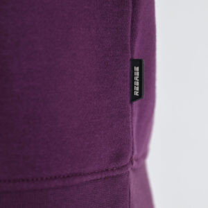 262RTOP-1101 HOODIE WITH PUFF PRINT (BRUSHED FLEECE) DK RASPBERRY - Image 5