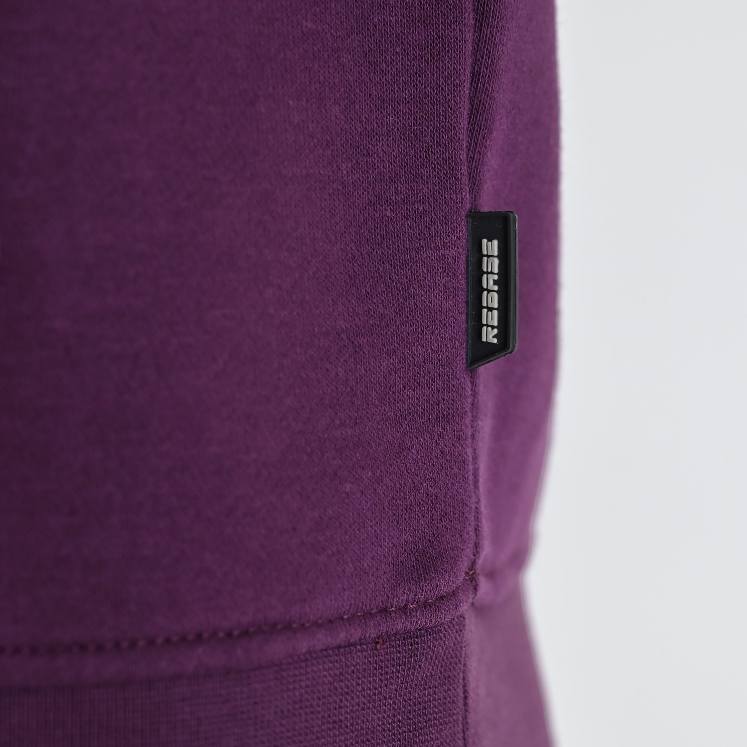 262RTOP-1101 HOODIE WITH PUFF PRINT (BRUSHED FLEECE) DK RASPBERRY - Image 5