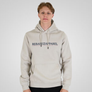 262RTOP-1101 HOODIE WITH PUFF PRINT (BRUSHED FLEECE) ICE