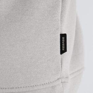 262RTOP-1101 HOODIE WITH PUFF PRINT (BRUSHED FLEECE) ICE - Image 5