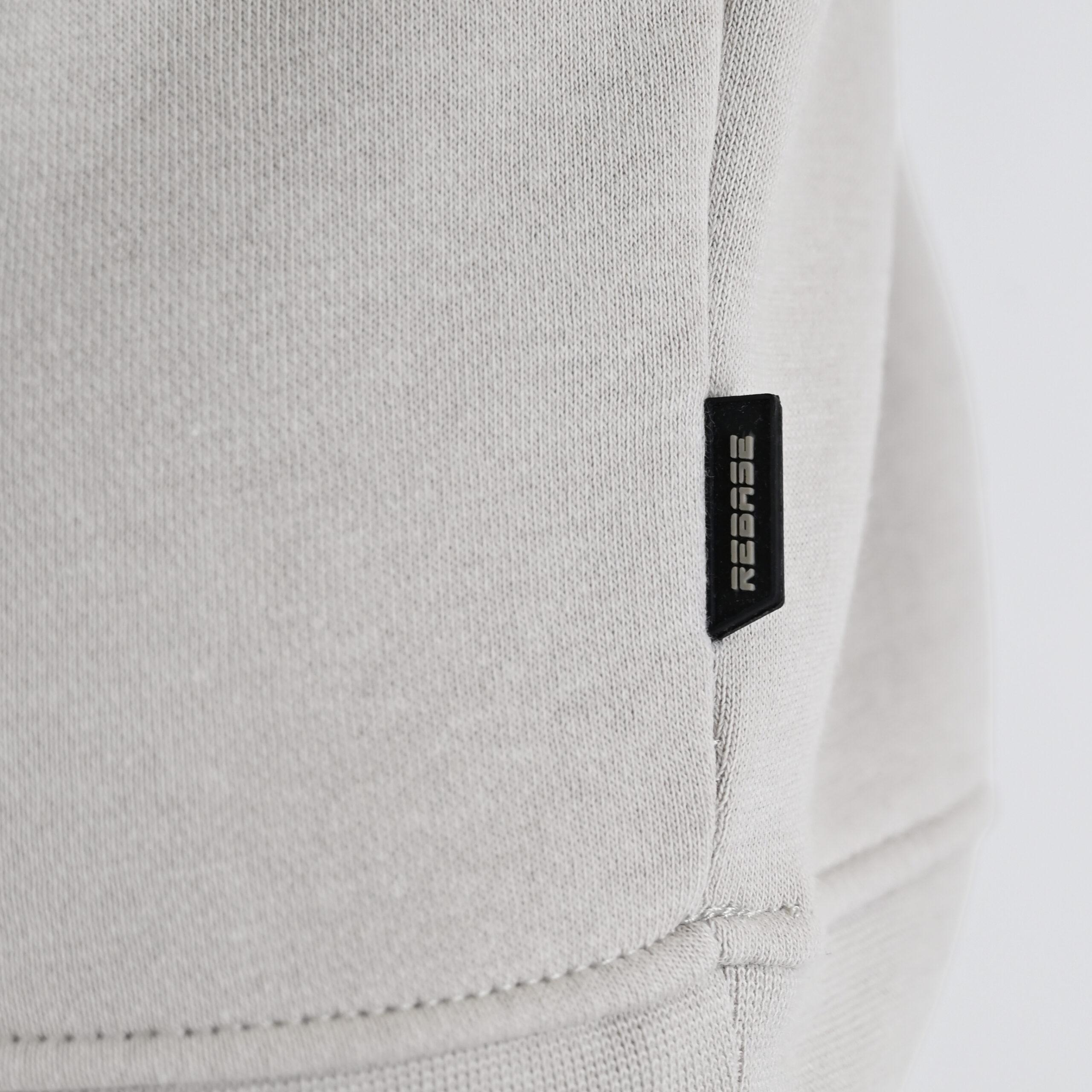 262RTOP-1101 HOODIE WITH PUFF PRINT (BRUSHED FLEECE) ICE - Image 5