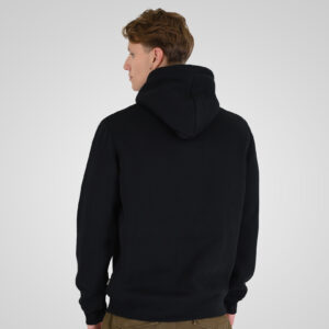 262RTOP-1102 HOODIE WITH HIGH DENSITY PRINT (BRUSHED FLEECE) BLACK - Image 4