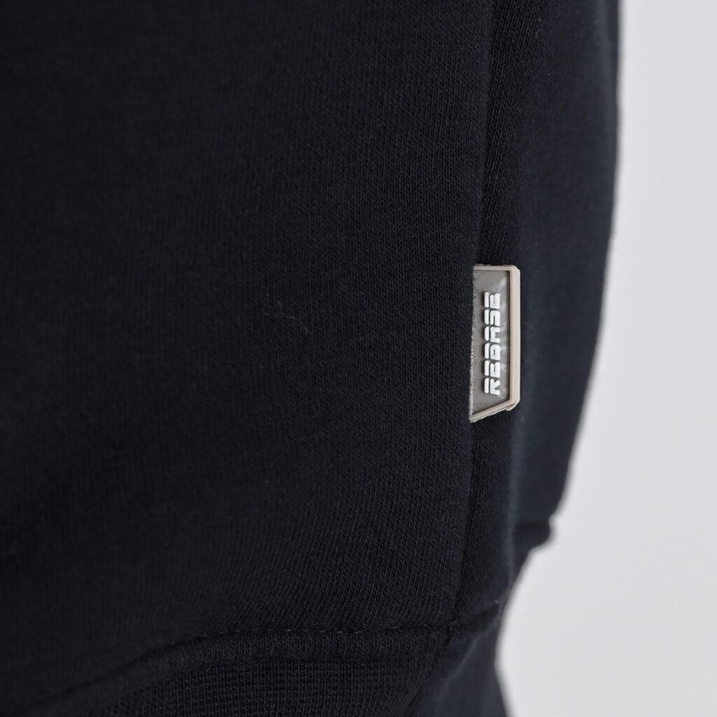 262RTOP-1102 HOODIE WITH HIGH DENSITY PRINT (BRUSHED FLEECE) BLACK