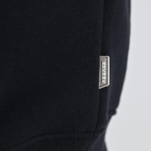 262RTOP-1102 HOODIE WITH HIGH DENSITY PRINT (BRUSHED FLEECE) BLACK - Image 6