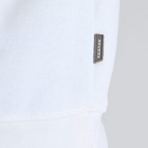 262RTOP-1102 HOODIE WITH HIGH DENSITY PRINT (BRUSHED FLEECE) OFF WHITE - Image 6