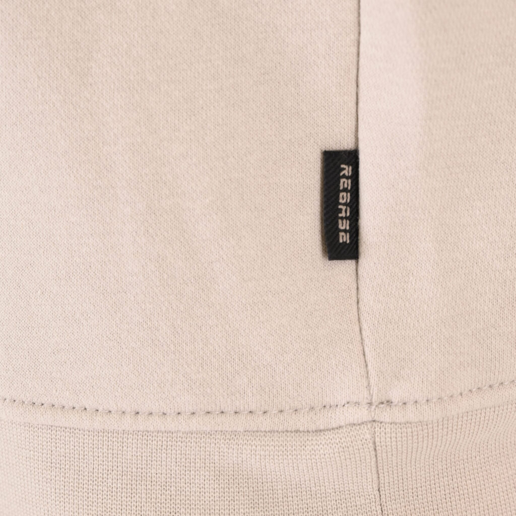 262RTOP-1103 HOODIE WITH PRESSED-EMBOSSED PRINT (BRUSHED FLEECE) ICE
