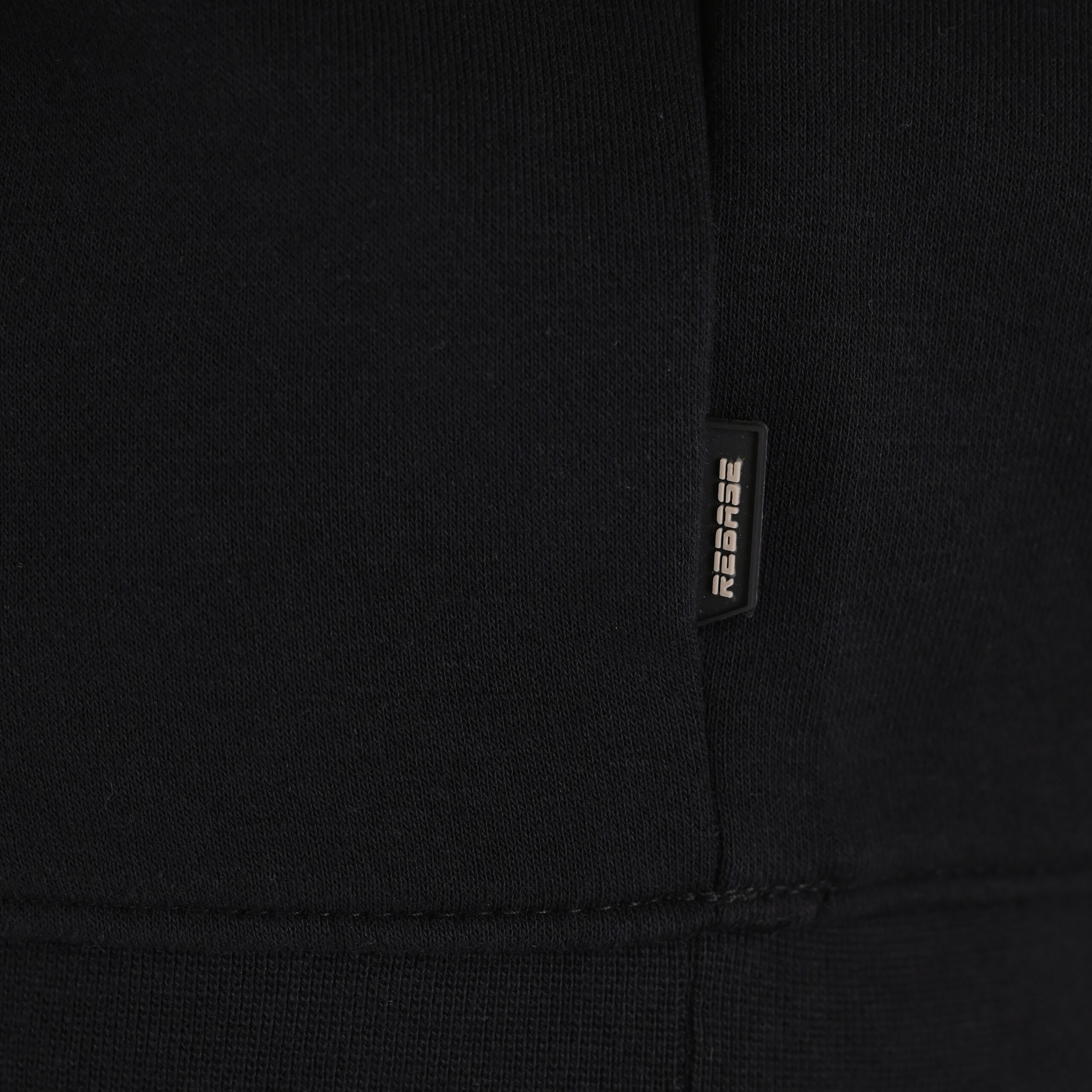 262RTOP-1105 HOODIE WITH 3D HIGH DENSITY PRINT (BRUSHED FLEECE) BLACK - Image 5