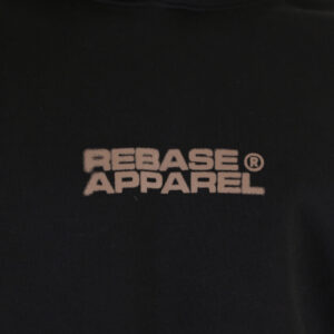 262RTOP-1105 HOODIE WITH 3D HIGH DENSITY PRINT (BRUSHED FLEECE) BLACK - Image 6
