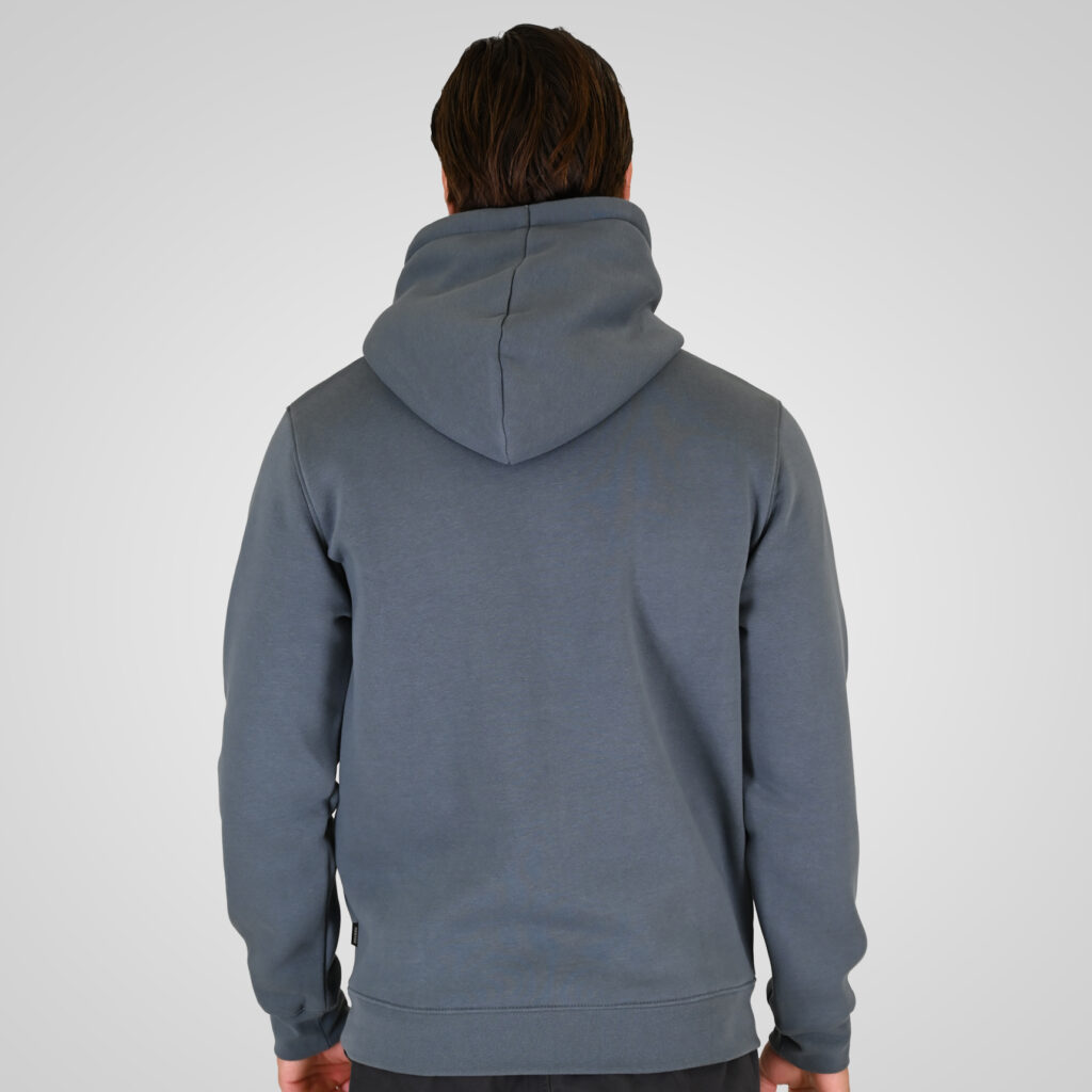 262RTOP-1105 HOODIE WITH 3D HIGH DENSITY PRINT (BRUSHED FLEECE) STONE BLUE