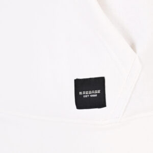 262RTOP-1106 HOODIE WITH MOTIF (BRUSHED FLEECE) OFF WHITE - Image 6