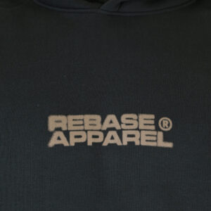 262RTOP-1107 HOODIE WITH SINGLE PRESSED PRINT (RELAXED FIT) (BRUSHED FLEECE) FOREST GREEN - Image 5