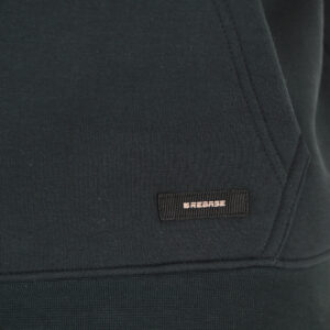 262RTOP-1107 HOODIE WITH SINGLE PRESSED PRINT (RELAXED FIT) (BRUSHED FLEECE) FOREST GREEN - Image 6