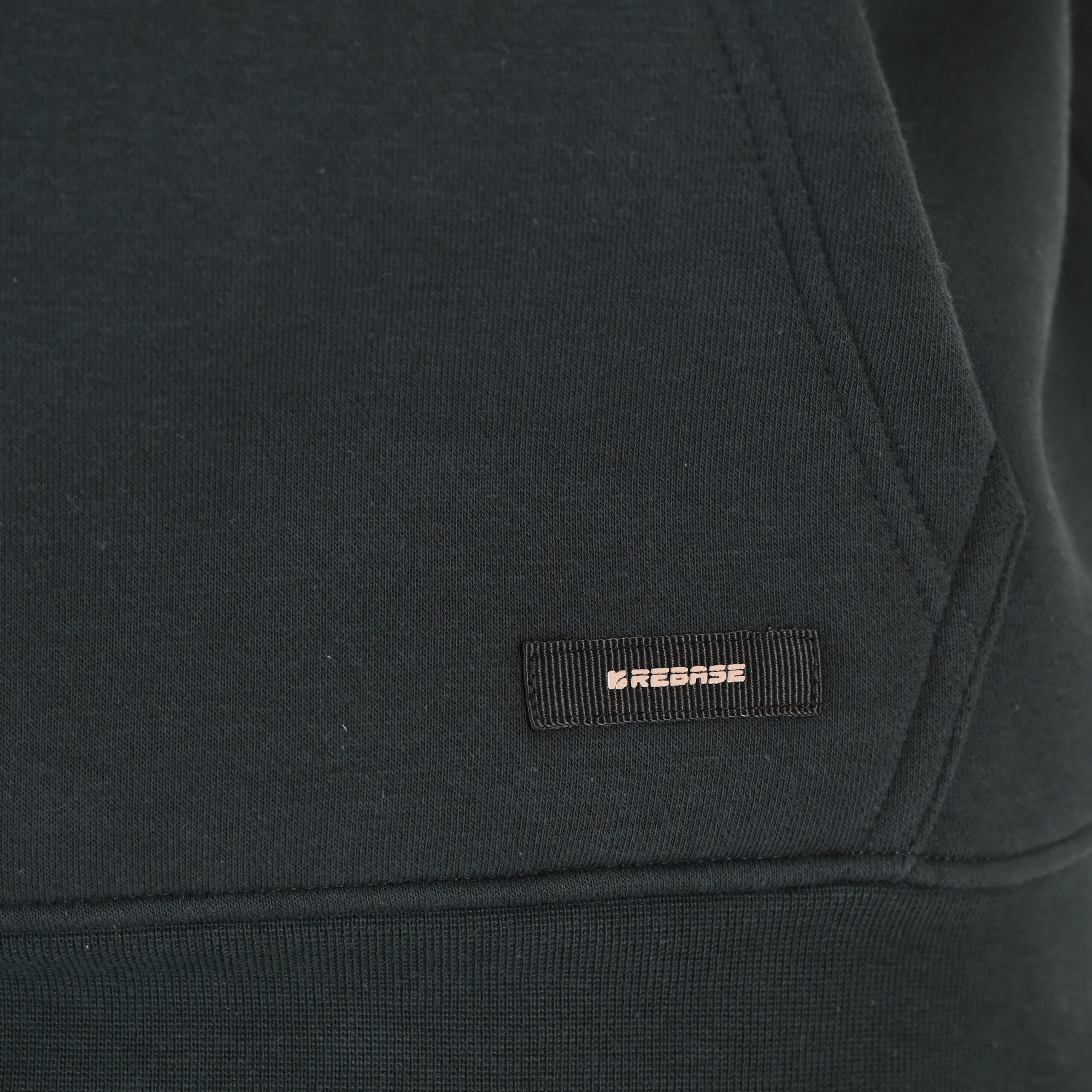 262RTOP-1107 HOODIE WITH SINGLE PRESSED PRINT (RELAXED FIT) (BRUSHED FLEECE) FOREST GREEN - Image 6