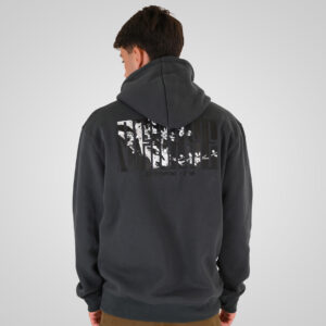 262RTOP-1110 HOODIE FRONT - BACK PRINTED WITH HIGH DENSITY PRINT (RELAXED FIT) (BRUSHED FLEECE) ANTHRACITE - Image 4