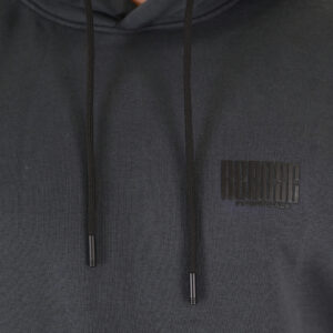 262RTOP-1110 HOODIE FRONT - BACK PRINTED WITH HIGH DENSITY PRINT (RELAXED FIT) (BRUSHED FLEECE) ANTHRACITE - Image 6