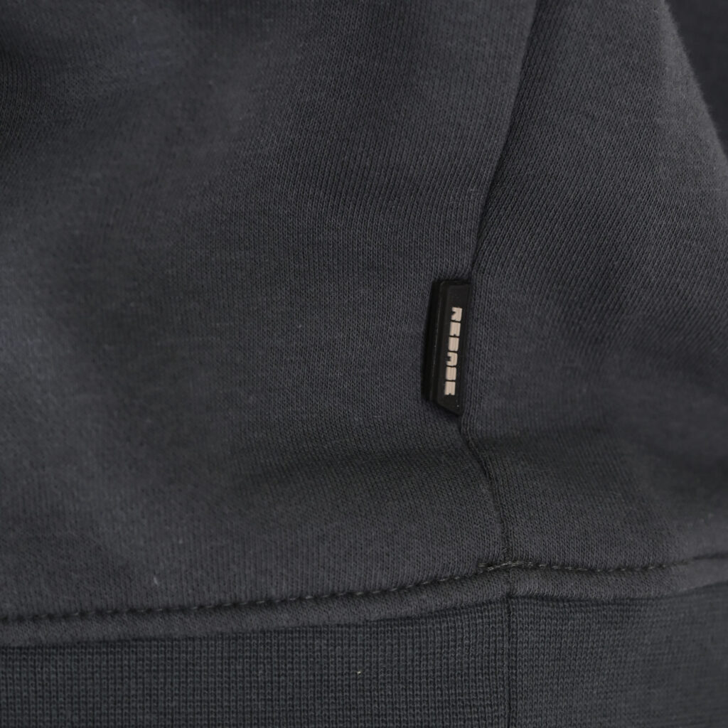 262RTOP-1110 HOODIE FRONT - BACK PRINTED WITH HIGH DENSITY PRINT (RELAXED FIT) (BRUSHED FLEECE) ANTHRACITE