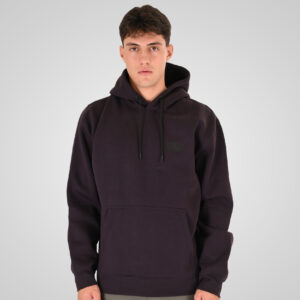 262RTOP-1110 HOODIE FRONT - BACK PRINTED WITH HIGH DENSITY PRINT (RELAXED FIT) (BRUSHED FLEECE) AUBERGINE