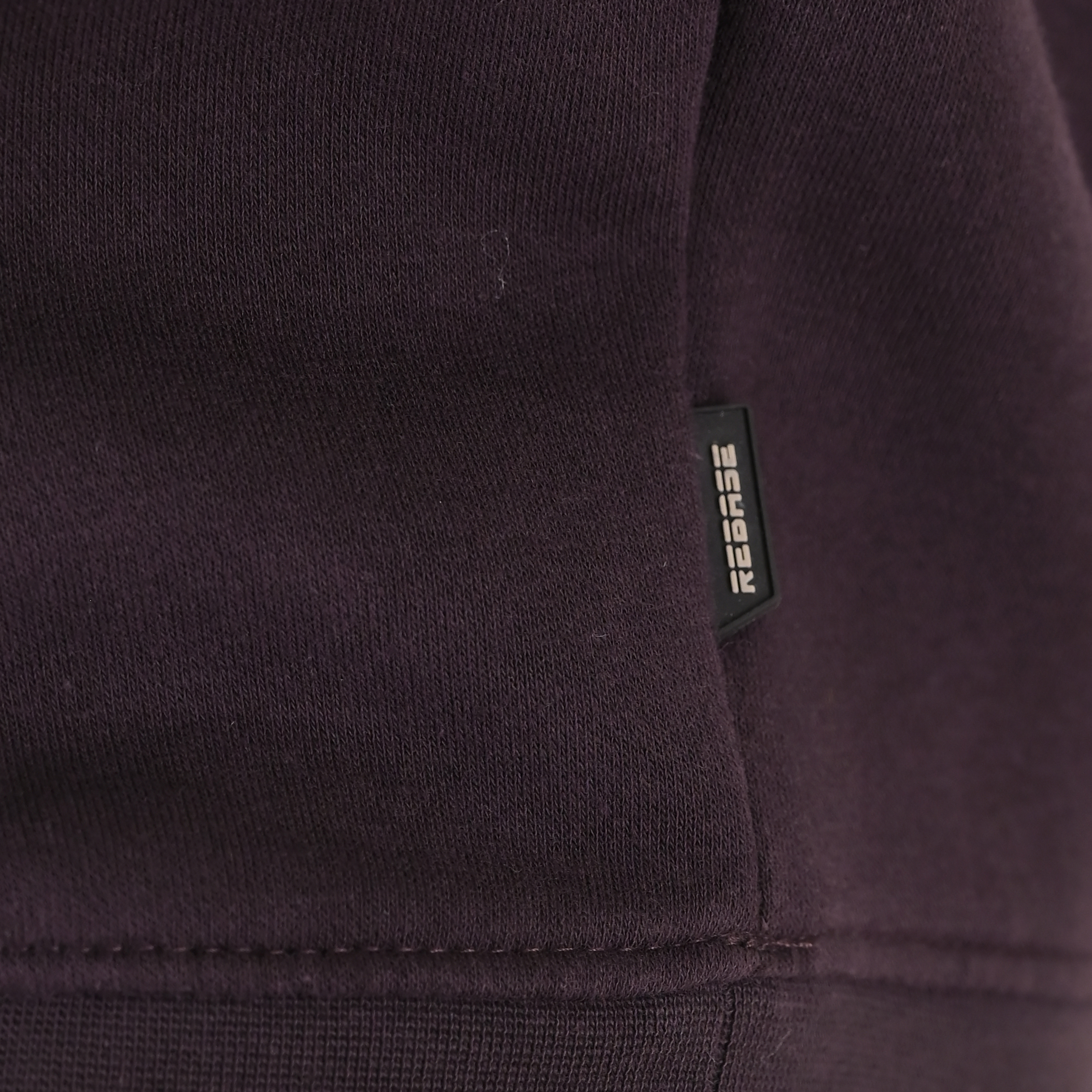 262RTOP-1110 HOODIE FRONT - BACK PRINTED WITH HIGH DENSITY PRINT (RELAXED FIT) (BRUSHED FLEECE) AUBERGINE - Image 6