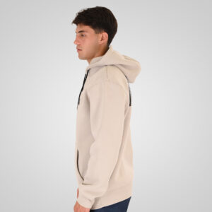 262RTOP-1110 HOODIE FRONT - BACK PRINTED WITH HIGH DENSITY PRINT (RELAXED FIT) (BRUSHED FLEECE) ICE - Image 3