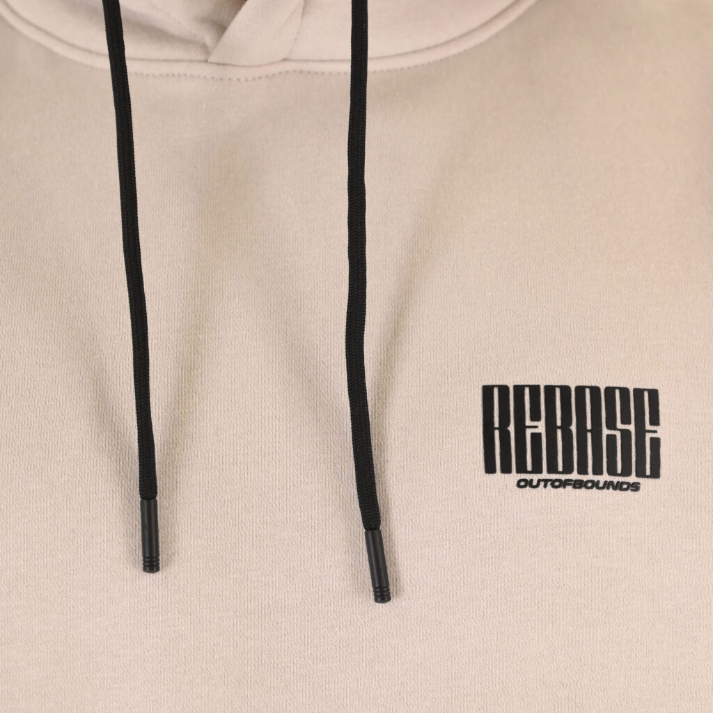 262RTOP-1110 HOODIE FRONT - BACK PRINTED WITH HIGH DENSITY PRINT (RELAXED FIT) (BRUSHED FLEECE) ICE