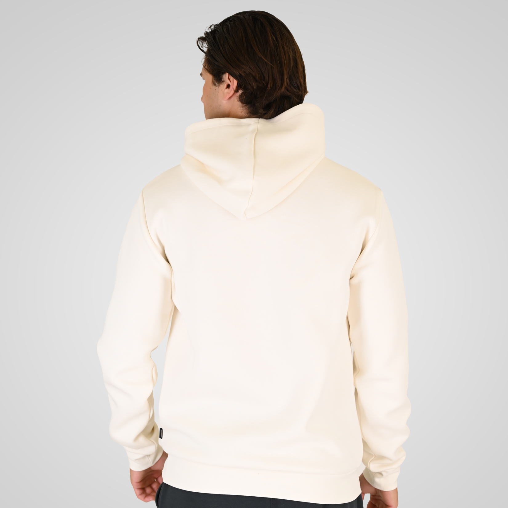262RTOP-1111 HOODIE WITH HIGH DENSITY PRINT (INTERLOCK) POLAR WHITE - Image 4