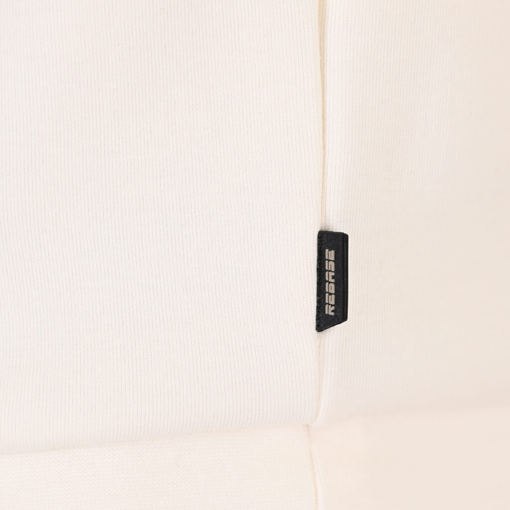 262RTOP-1111 HOODIE WITH HIGH DENSITY PRINT (INTERLOCK) POLAR WHITE