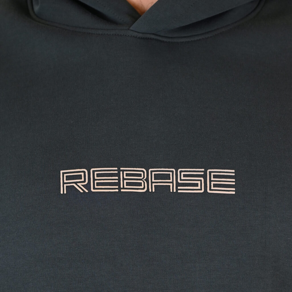 262RTOP-1111 HOODIE WITH HIGH DENSITY PRINT (INTERLOCK) SHADOW GREEN
