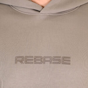 262RTOP-1111 HOODIE WITH HIGH DENSITY PRINT (INTERLOCK) SMOKE BEIGE - Image 5