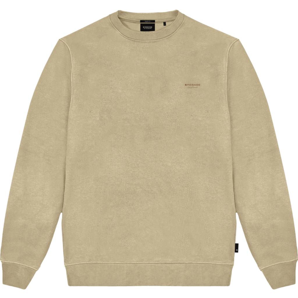 262RTOP-1113 CREWNECK TOP WITH HIGH DENSITY PRINT (BRUSHED FLEECE) ICE