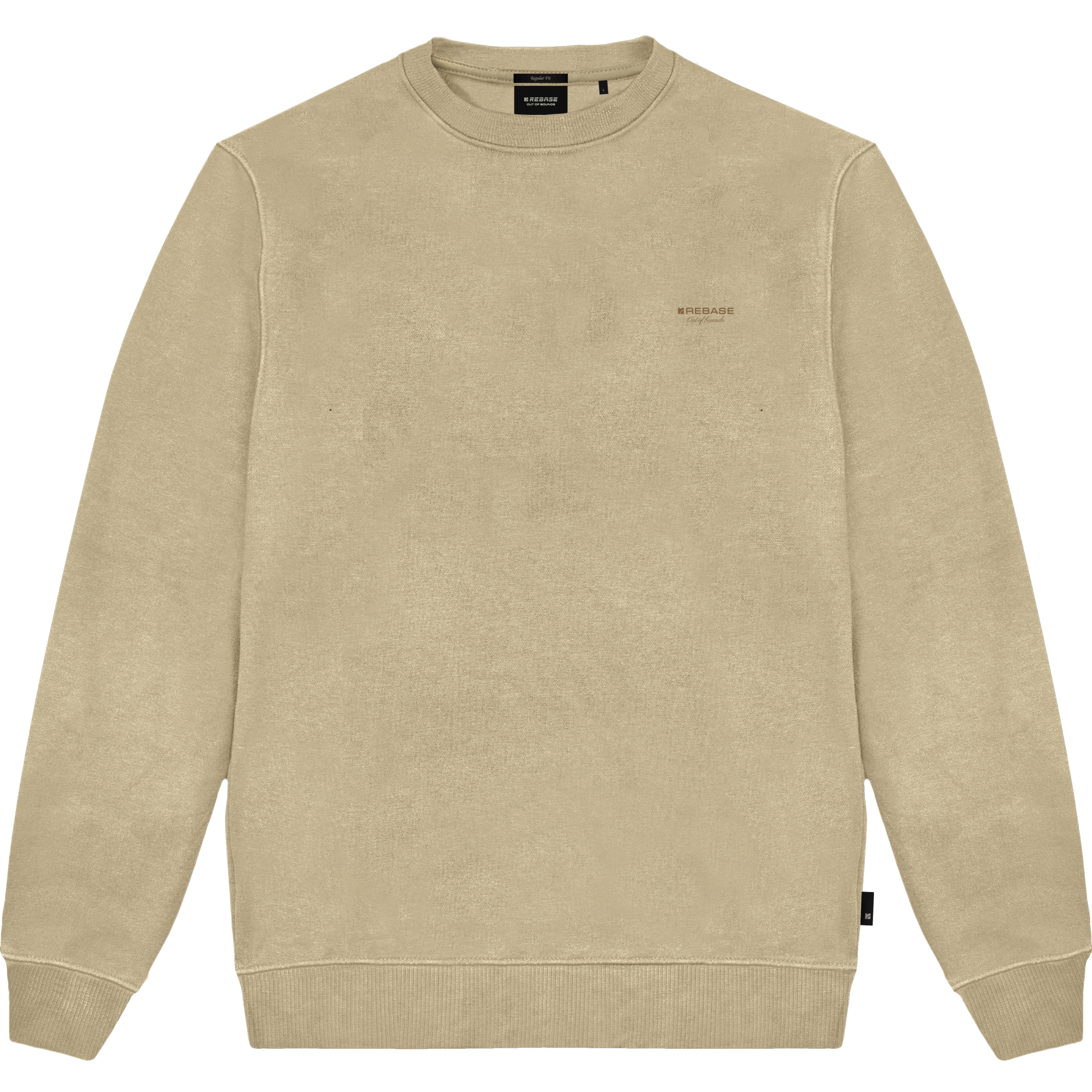 262RTOP-1113 CREWNECK TOP WITH HIGH DENSITY PRINT (BRUSHED FLEECE) ICE - Image 1
